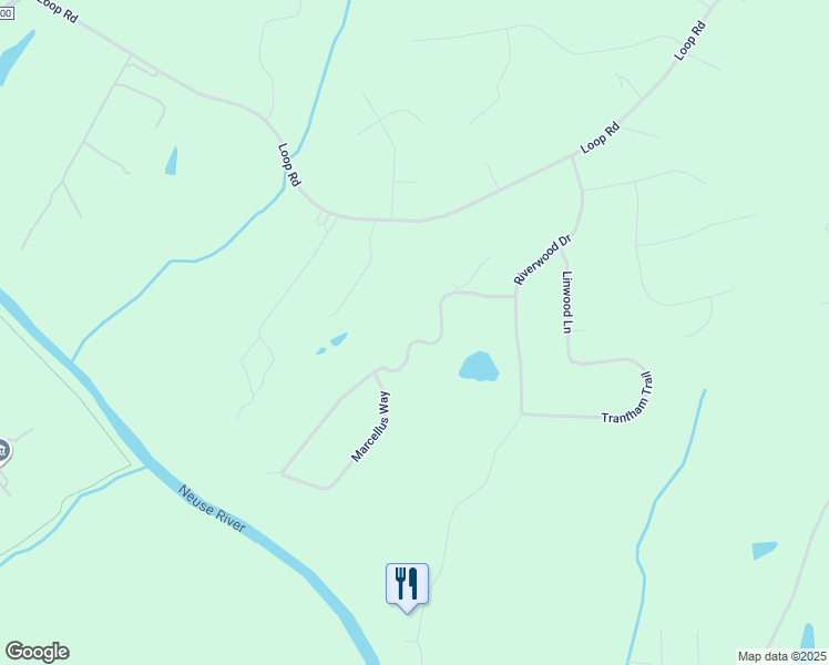map of restaurants, bars, coffee shops, grocery stores, and more near 170 Marcellus Way in Clayton