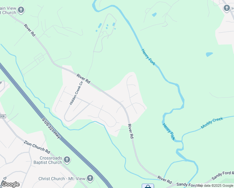 map of restaurants, bars, coffee shops, grocery stores, and more near 3860 River Road in Hickory