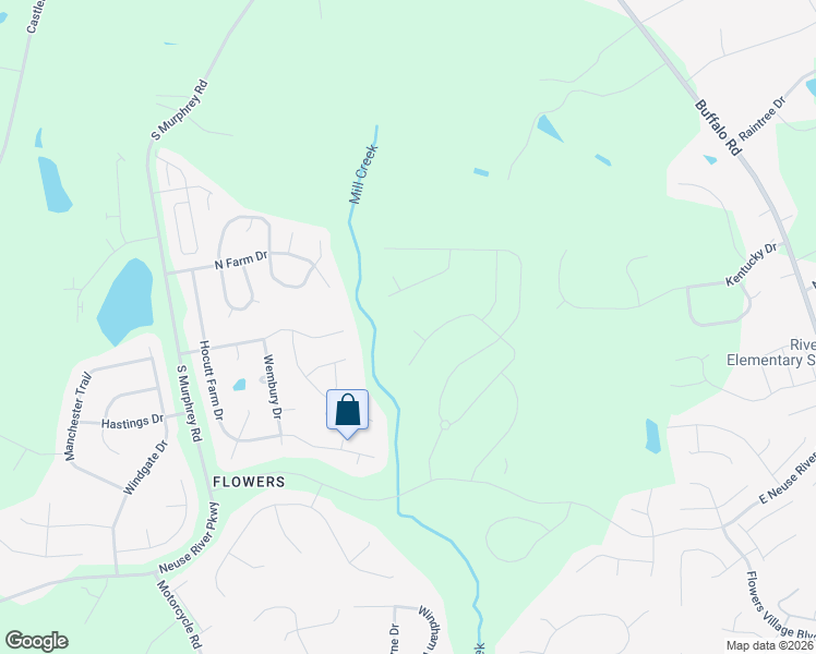 map of restaurants, bars, coffee shops, grocery stores, and more near 44 Capstone Drive in Clayton
