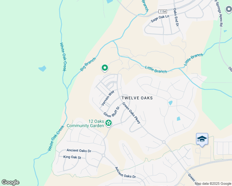 map of restaurants, bars, coffee shops, grocery stores, and more near 1713 Green Oaks Parkway in Holly Springs