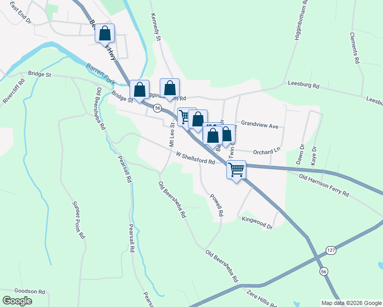 map of restaurants, bars, coffee shops, grocery stores, and more near 118 West Shellsford Road in McMinnville