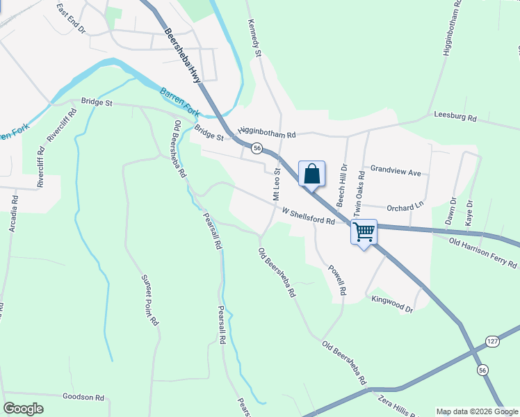 map of restaurants, bars, coffee shops, grocery stores, and more near 299 West Shellsford Road in McMinnville