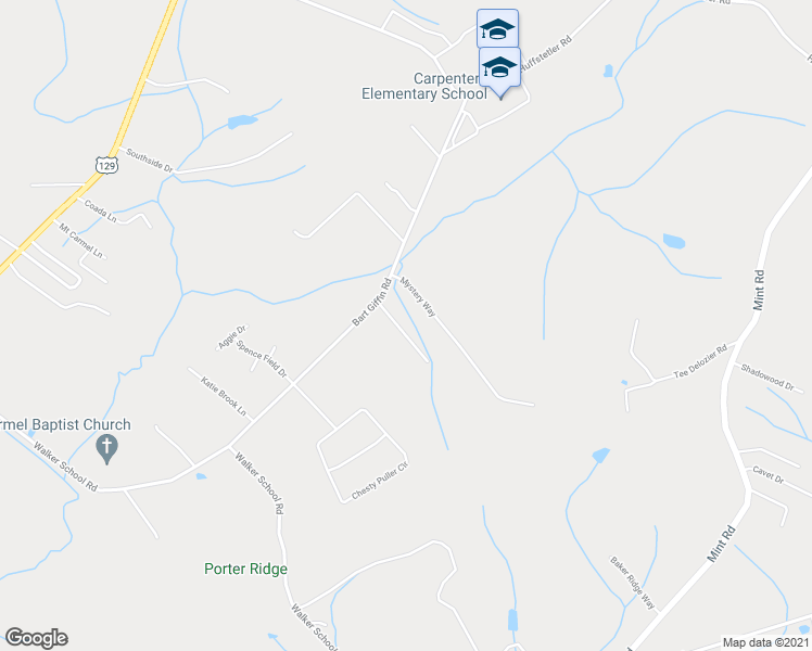 map of restaurants, bars, coffee shops, grocery stores, and more near 112 Bart Giffin Road in Maryville