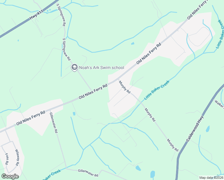 map of restaurants, bars, coffee shops, grocery stores, and more near 4522 Old Niles Ferry Road in Maryville