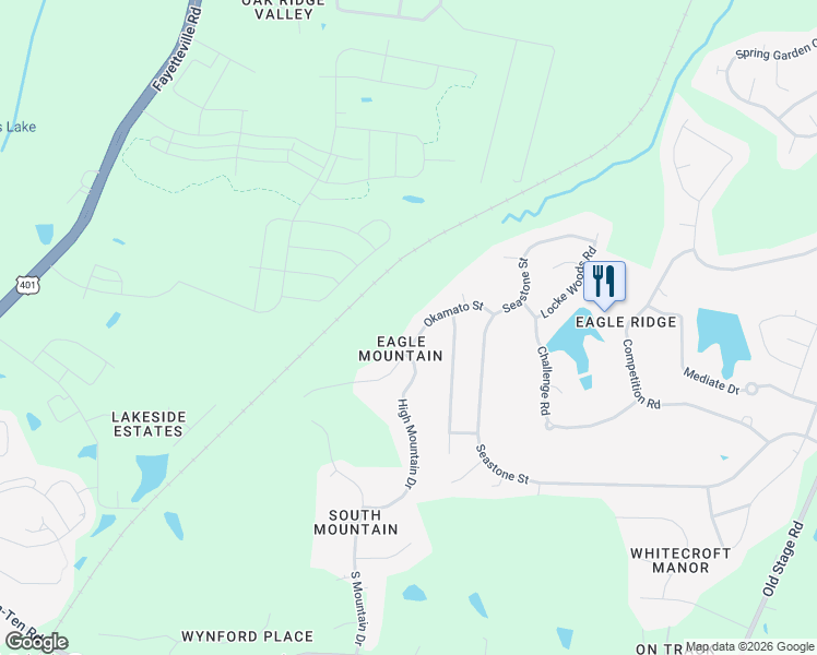 map of restaurants, bars, coffee shops, grocery stores, and more near 216 Okamato Street in Raleigh