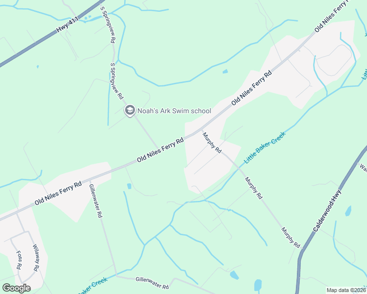 map of restaurants, bars, coffee shops, grocery stores, and more near 4522 Old Niles Ferry Road in Maryville