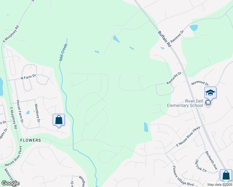 map of restaurants, bars, coffee shops, grocery stores, and more near 305 Shelby Court in Clayton