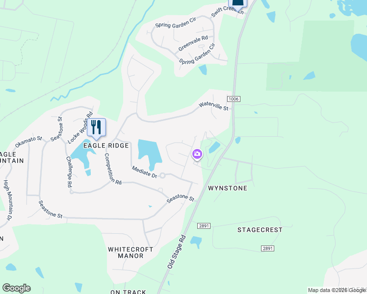 map of restaurants, bars, coffee shops, grocery stores, and more near 112 Cupp Court in Raleigh