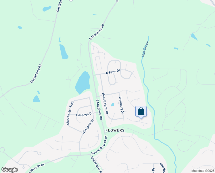 map of restaurants, bars, coffee shops, grocery stores, and more near 28 Hollyridge Court in Clayton