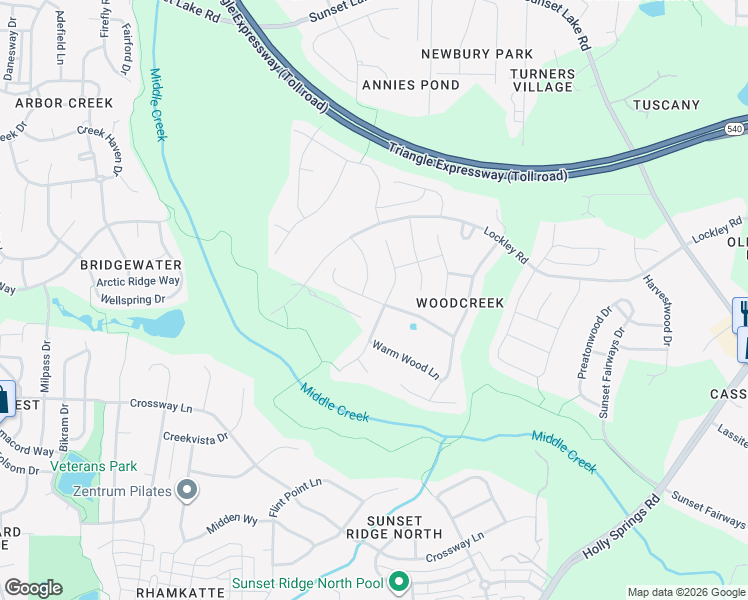 map of restaurants, bars, coffee shops, grocery stores, and more near 145 Ironcreek Place in Apex