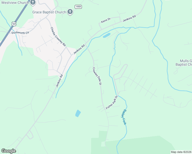 map of restaurants, bars, coffee shops, grocery stores, and more near 4960 Crawley Dale Street in Morganton