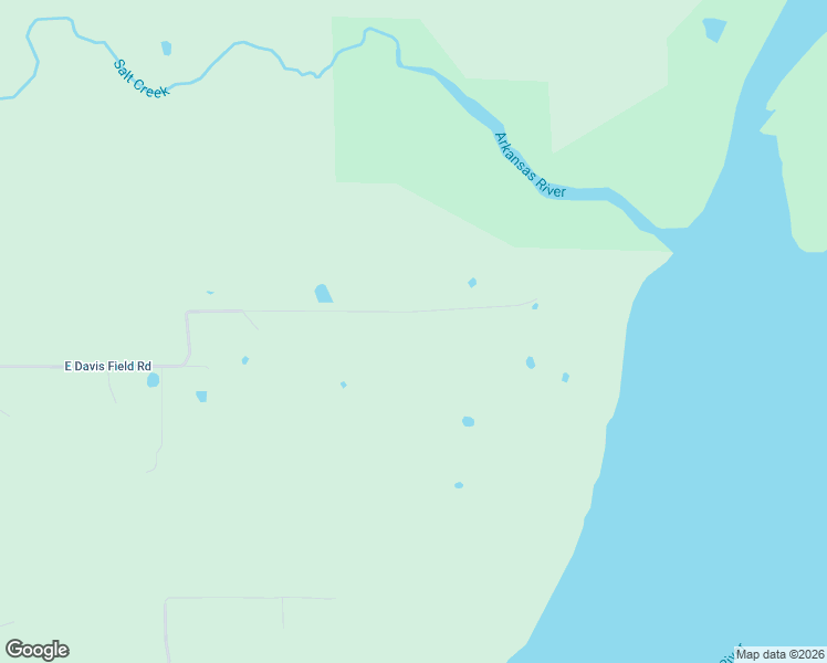 map of restaurants, bars, coffee shops, grocery stores, and more near Davis Field Road in Muskogee