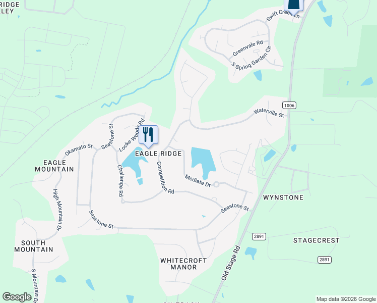 map of restaurants, bars, coffee shops, grocery stores, and more near 137 Mediate Drive in Raleigh