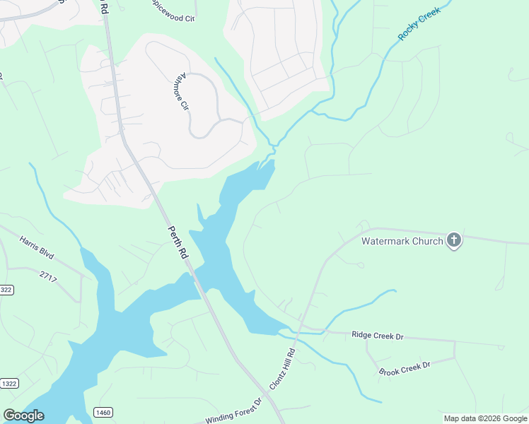 map of restaurants, bars, coffee shops, grocery stores, and more near 174 Hamptons Cove Road in Troutman