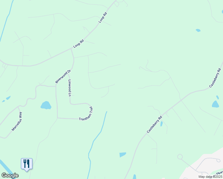 map of restaurants, bars, coffee shops, grocery stores, and more near 101 Feezor Court in Clayton