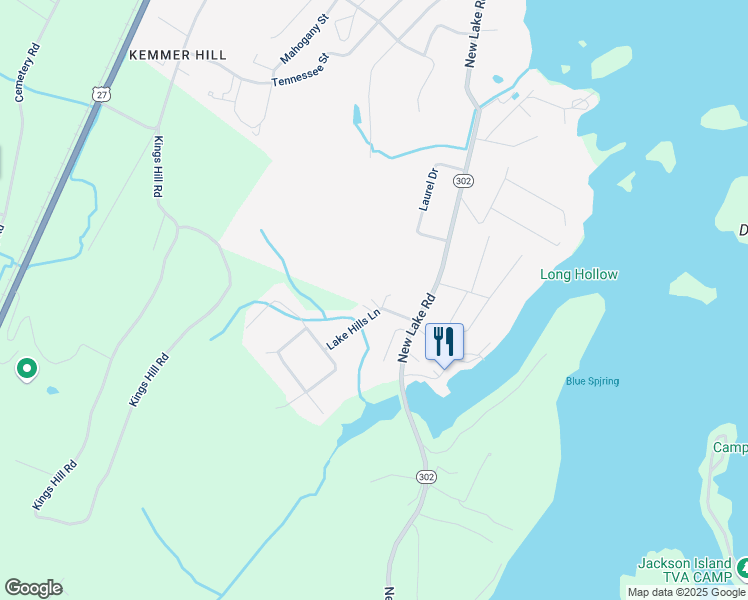 map of restaurants, bars, coffee shops, grocery stores, and more near 176 Lake Hills Lane in Spring City