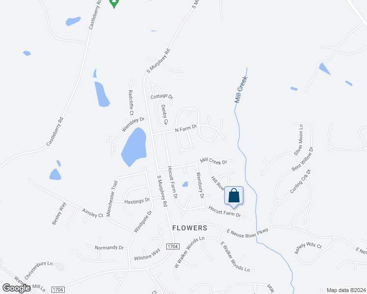 map of restaurants, bars, coffee shops, grocery stores, and more near 113 Willowbrook Circle in Clayton