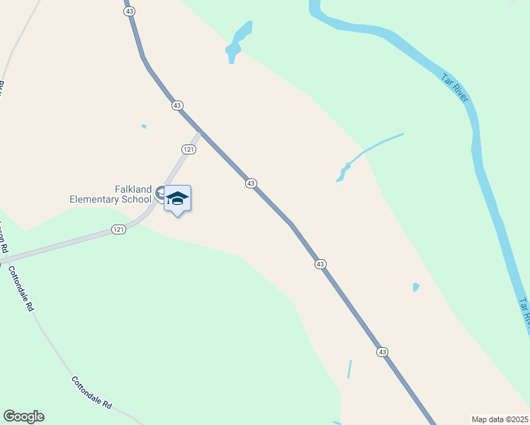 map of restaurants, bars, coffee shops, grocery stores, and more near 4840 North Carolina 43 in Farmville