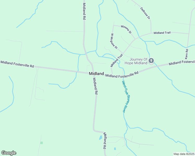 map of restaurants, bars, coffee shops, grocery stores, and more near 9022 Midland Road in Bell Buckle