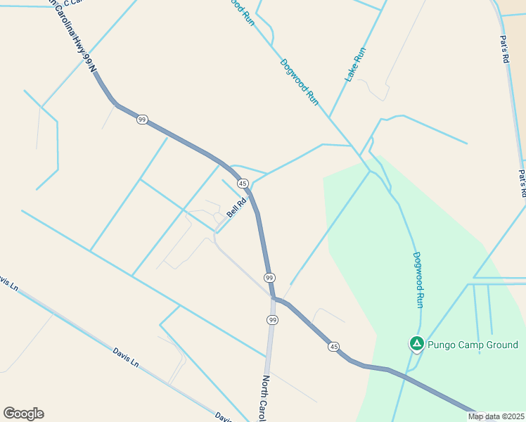 map of restaurants, bars, coffee shops, grocery stores, and more near 7188 North Carolina 99 in Pantego