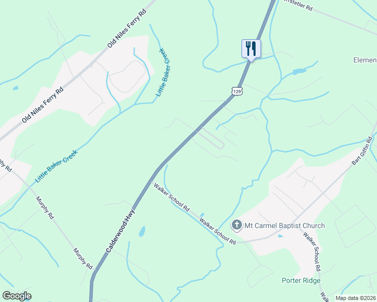 map of restaurants, bars, coffee shops, grocery stores, and more near 938 Calderwood Highway in Maryville