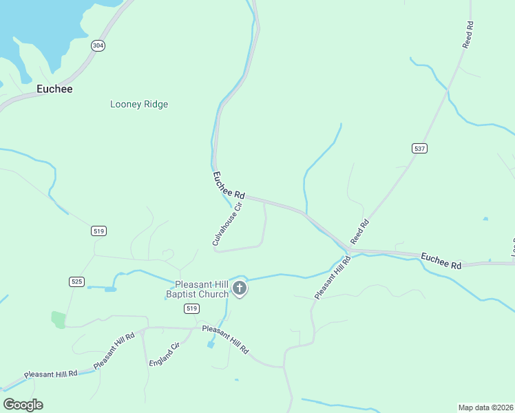 map of restaurants, bars, coffee shops, grocery stores, and more near 1725 Euchee Road in Ten Mile