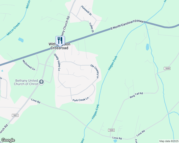 map of restaurants, bars, coffee shops, grocery stores, and more near 1261 Ole Country Court in Claremont