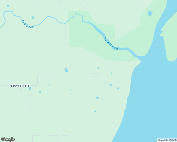 map of restaurants, bars, coffee shops, grocery stores, and more near Davis Field Road in Muskogee