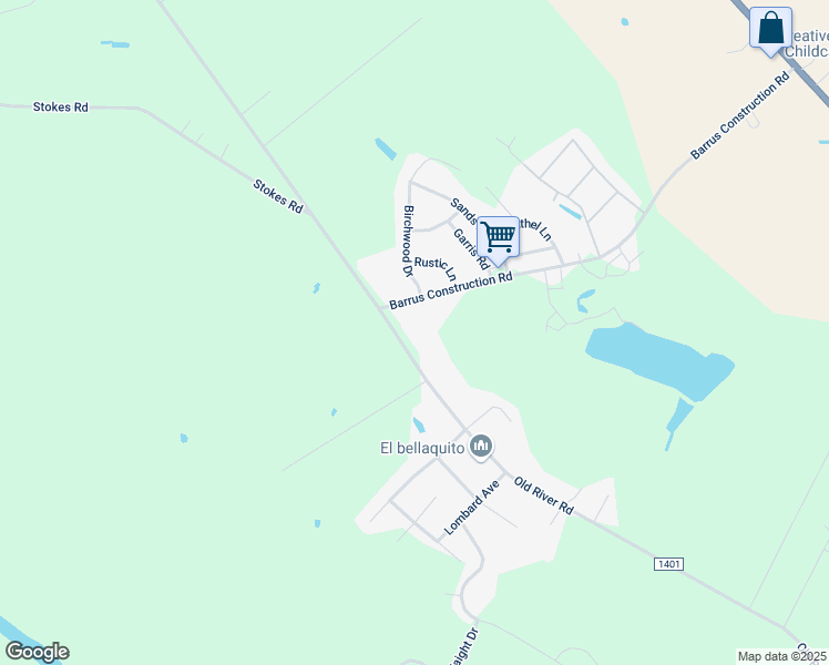 map of restaurants, bars, coffee shops, grocery stores, and more near 3298 Old River Road in Greenville