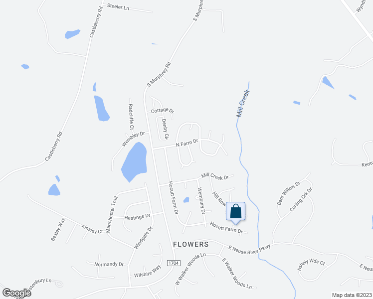 map of restaurants, bars, coffee shops, grocery stores, and more near 245 Willowbrook Circle in Clayton