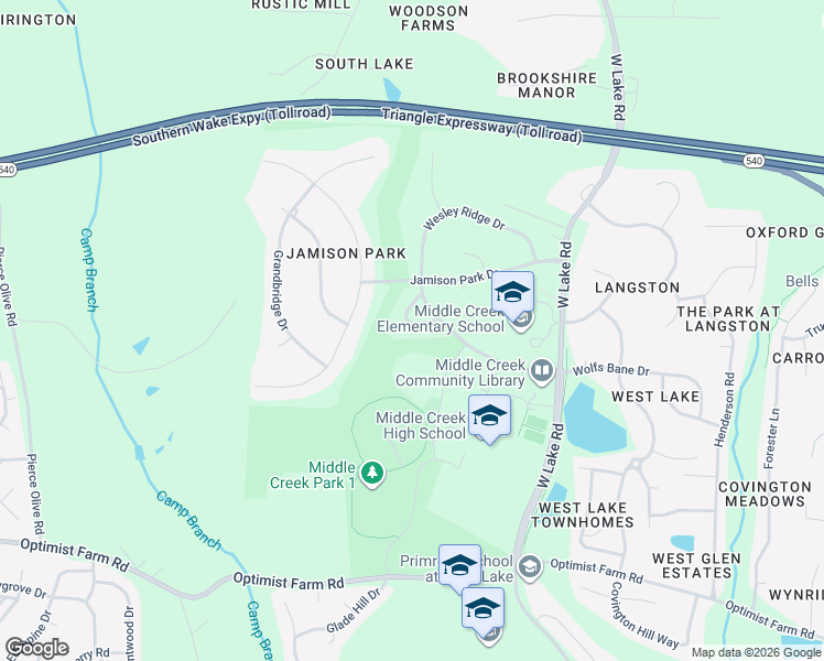 map of restaurants, bars, coffee shops, grocery stores, and more near 123 Jamison Woods Ln in Apex
