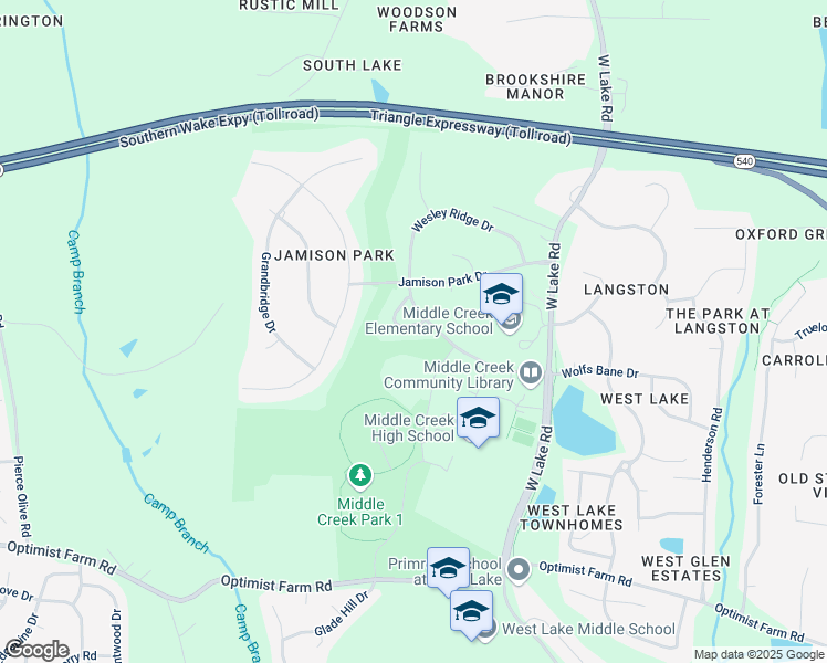 map of restaurants, bars, coffee shops, grocery stores, and more near 111 Jamison Woods Lane in Apex