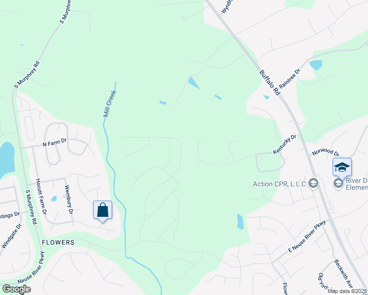 map of restaurants, bars, coffee shops, grocery stores, and more near 283 Kentucky Drive in Clayton