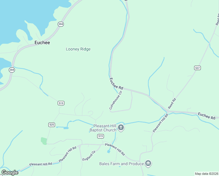 map of restaurants, bars, coffee shops, grocery stores, and more near 1863 Euchee Road in Ten Mile