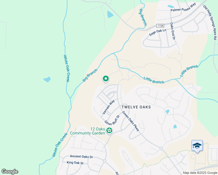 map of restaurants, bars, coffee shops, grocery stores, and more near 133 Coffee Bluff Lane in Holly Springs