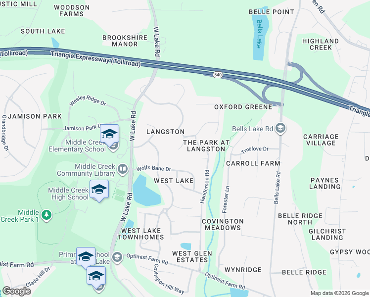 map of restaurants, bars, coffee shops, grocery stores, and more near 4117 Maple Bottom Drive in Apex