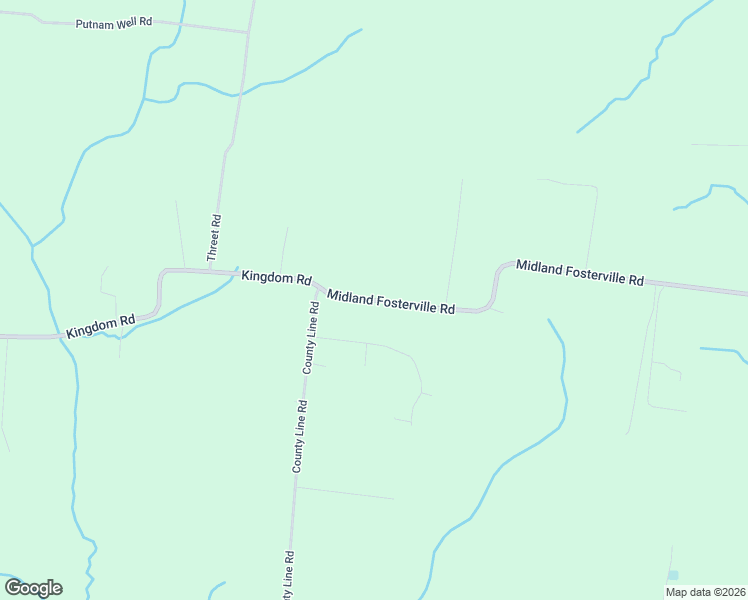 map of restaurants, bars, coffee shops, grocery stores, and more near 4992 Midland Fosterville Road in Christiana
