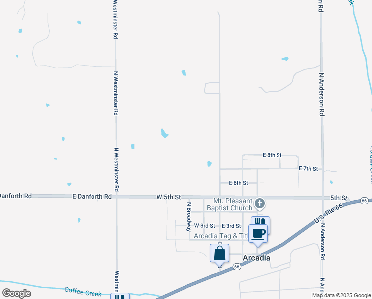 map of restaurants, bars, coffee shops, grocery stores, and more near in Arcadia