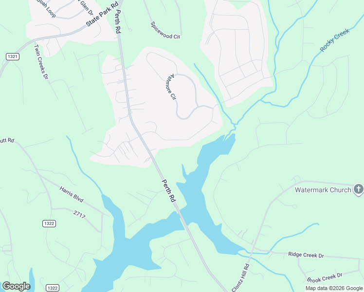map of restaurants, bars, coffee shops, grocery stores, and more near 145 Streamwood Road in Troutman