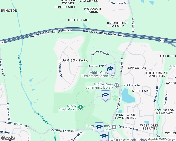 map of restaurants, bars, coffee shops, grocery stores, and more near 159 Jamison Woods Lane in Apex