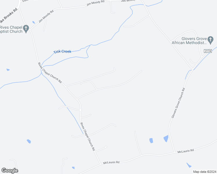 map of restaurants, bars, coffee shops, grocery stores, and more near 1553 Alex Watson Road in Siler City