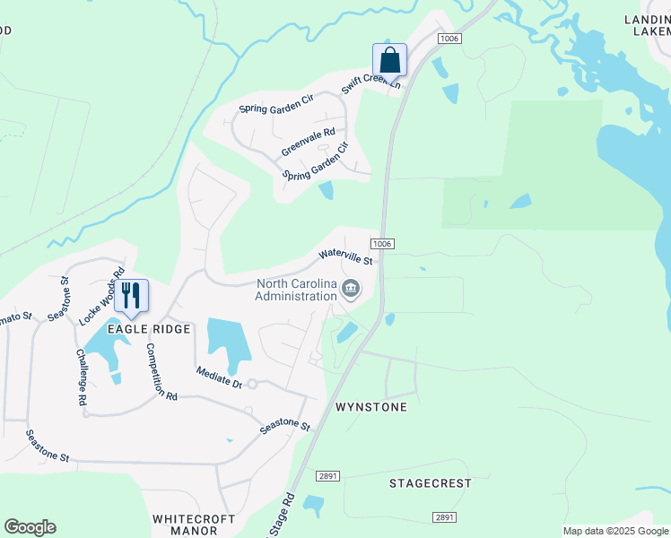 map of restaurants, bars, coffee shops, grocery stores, and more near 106 Holyoke Court in Raleigh