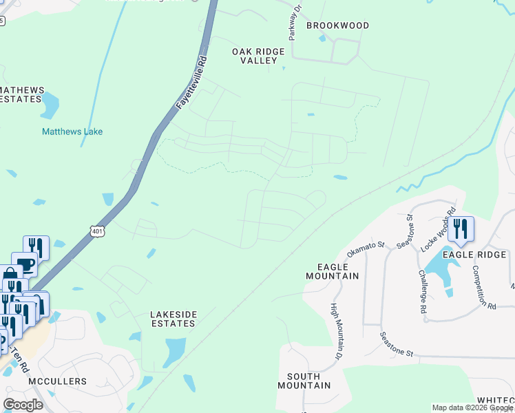 map of restaurants, bars, coffee shops, grocery stores, and more near 212 Okamato Street in Raleigh