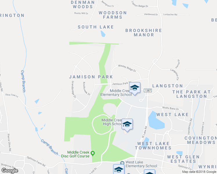 map of restaurants, bars, coffee shops, grocery stores, and more near 159 Jamison Woods Lane in Apex