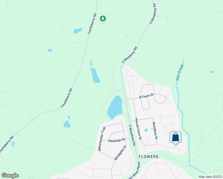 map of restaurants, bars, coffee shops, grocery stores, and more near 118 Wembley Drive in Clayton