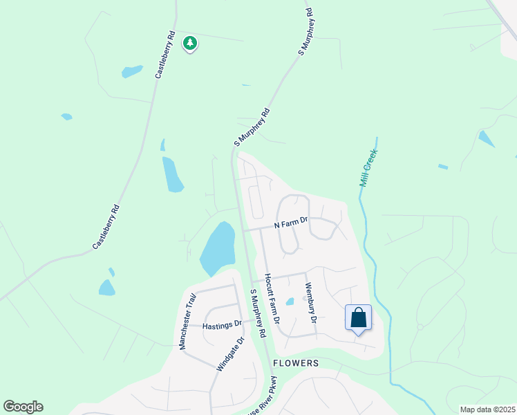 map of restaurants, bars, coffee shops, grocery stores, and more near 112 Denby Circle in Clayton