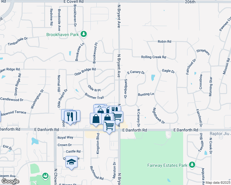 map of restaurants, bars, coffee shops, grocery stores, and more near 1408 Boomer Trail in Edmond