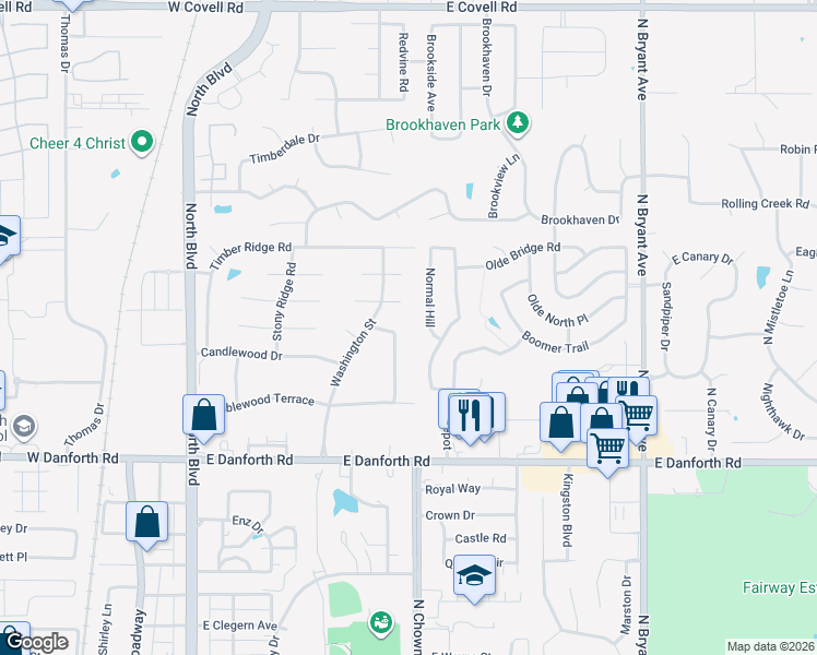 map of restaurants, bars, coffee shops, grocery stores, and more near 1620 Squirrel Tree Place in Edmond