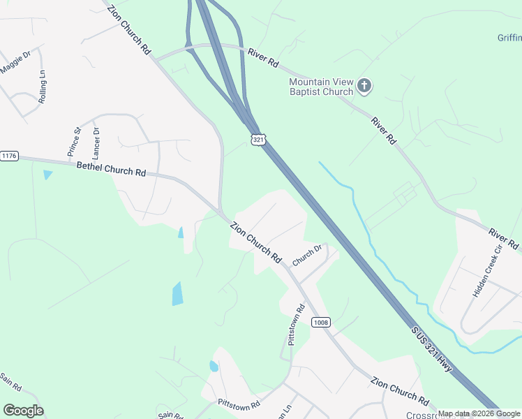 map of restaurants, bars, coffee shops, grocery stores, and more near 4436 Granfloral Drive in Hickory