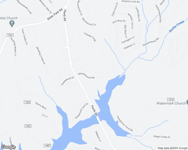 map of restaurants, bars, coffee shops, grocery stores, and more near 145 Streamwood Road in Troutman